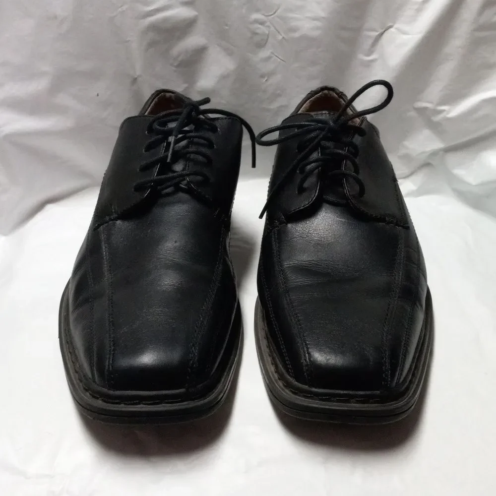 Florsheim Shoes Mens 11 Casual Oxfords Black Leather Derby Comfort